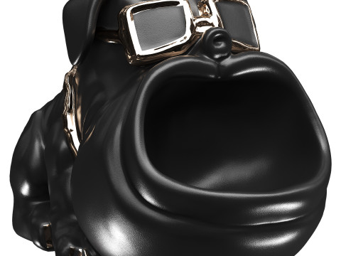 Bulldog Statue 3D मॉडल