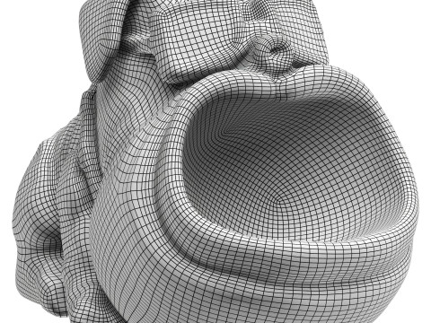 Bulldog Statue 3D मॉडल