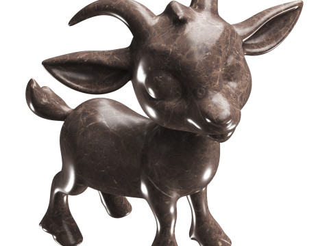 Goat Statues 3D 모델