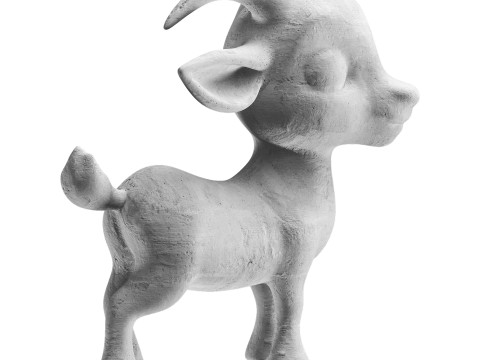 Goat Statues 3D 모델