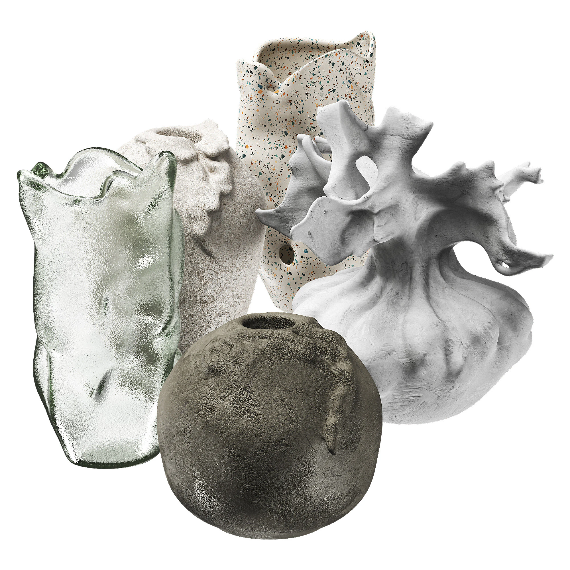 Vase 3D Model .c4d .max .obj .3ds .fbx .stl .blend 