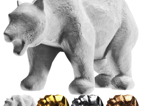 Bear Sculpture 3D Model