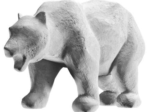 Bear Sculpture 3D Model