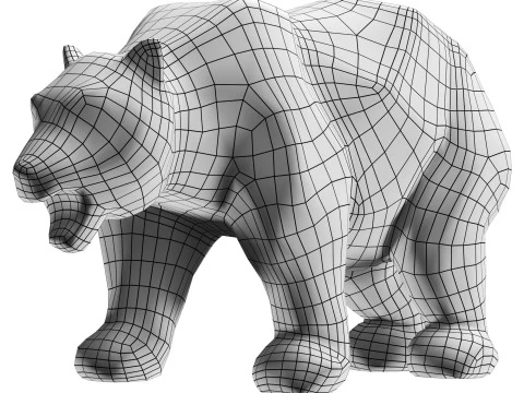 Bear Sculpture 3D Model