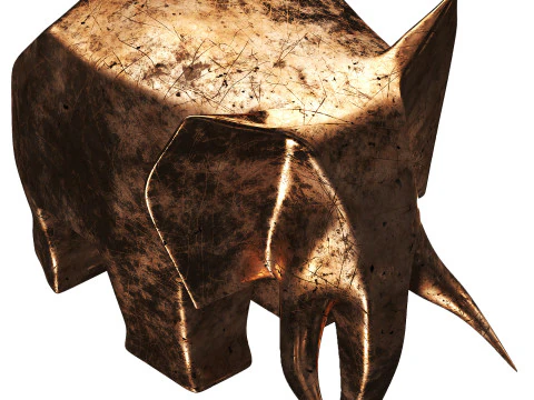 Posągi słoni Model 3D