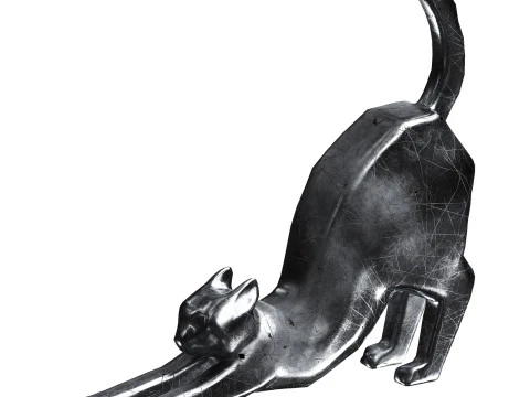 Cat Sculpture 3D Model