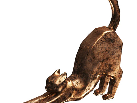 Cat Sculpture 3D Model
