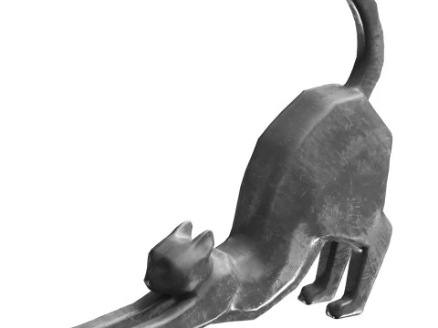 Cat Sculpture 3D Model