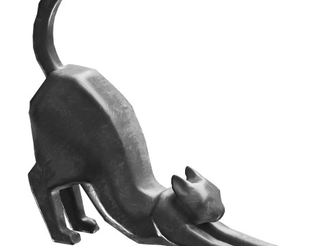 Cat Sculpture 3D Модель