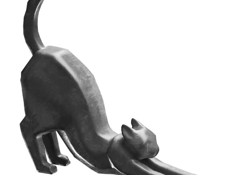 Cat Sculpture 3D Model