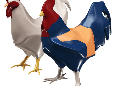 Pollo gallo Modello 3D