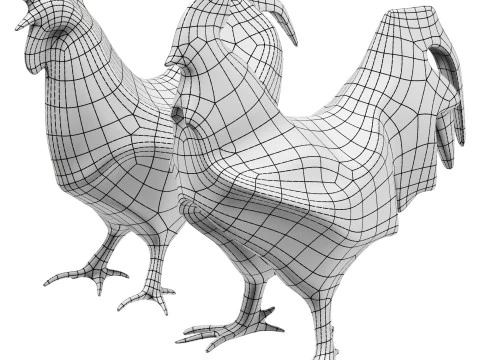 Rooster chicken 3D Model