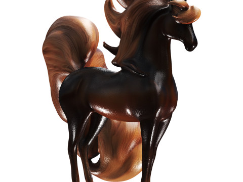 Horse statue 3D 모델