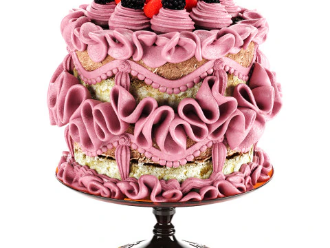 केक 3D मॉडल