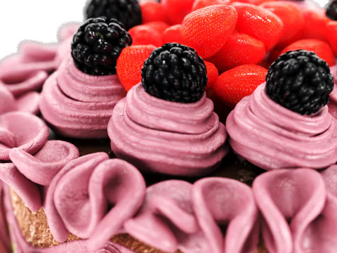 केक 3D मॉडल