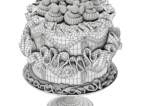 Cake Model 3D