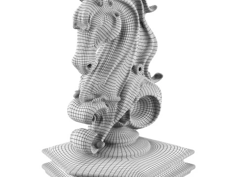 Estatua del caballo Modelo 3D