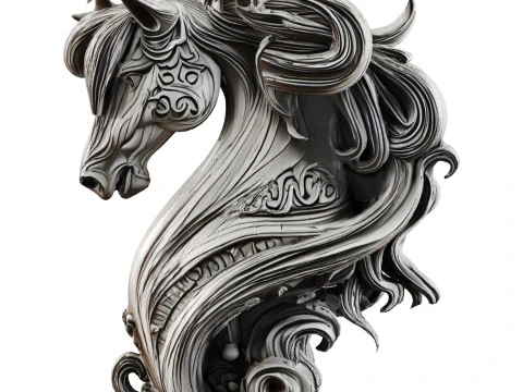 Horse statue 3D Model