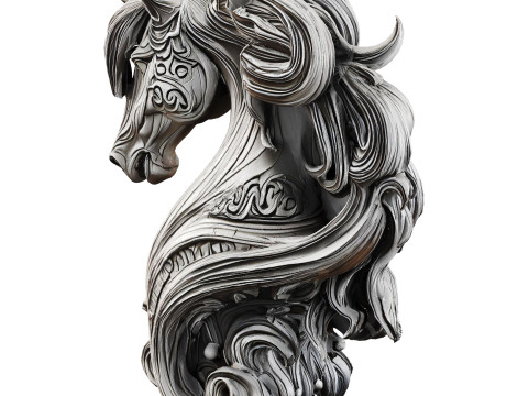 Horse statue 3D Model