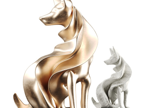 Dog Statue 3Dモデル