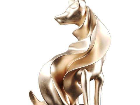 Dog Statue 3D Model