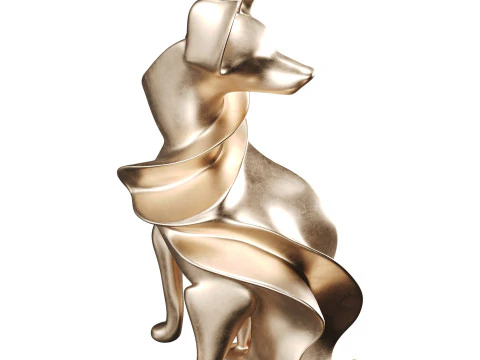 Dog Statue 3D Model