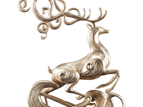 Deer Statues Model 3D