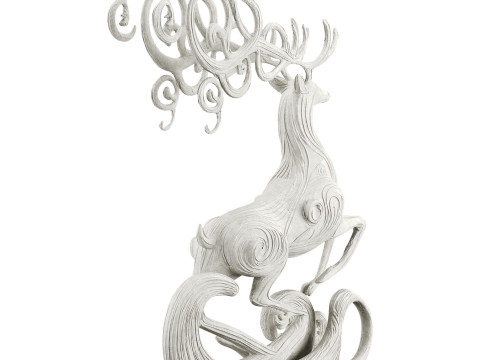 Deer Statues Model 3D