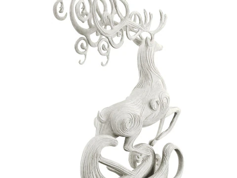 Statues de cerfs Modèle 3D