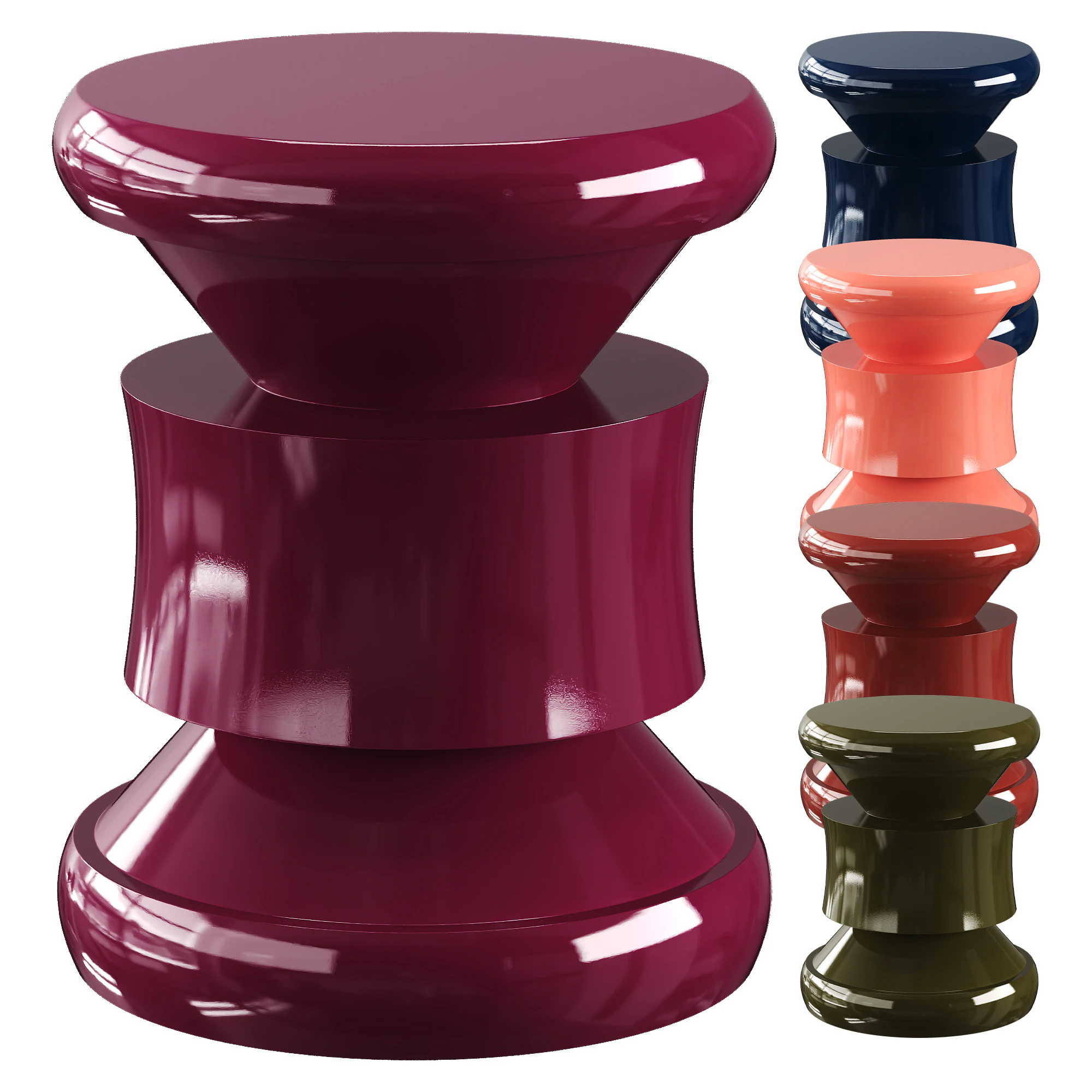 Barth stool les intemporels 3D Model .c4d .max .obj .3ds .fbx .stl .blend