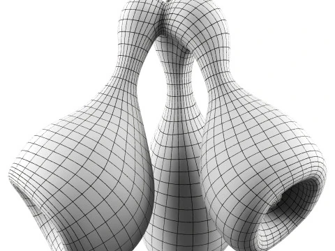 Unique hanging illuminated sculpture 3D Model