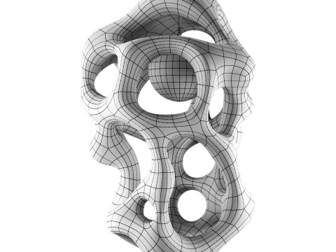Amobius illuminated sculpture 3D Model