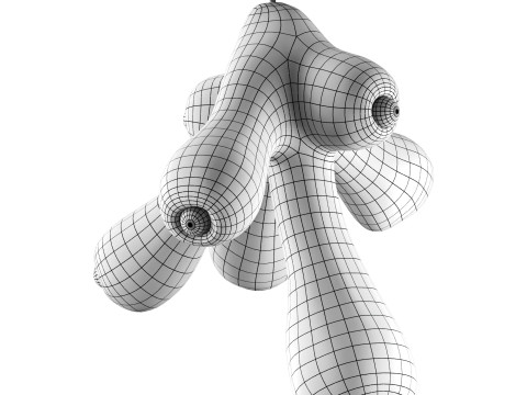 Fertility Form illuminated sculpture 3D Модель