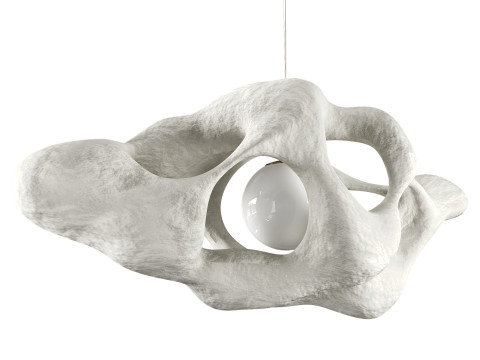 Horizontal Amobius illuminated sculpture 3D Model