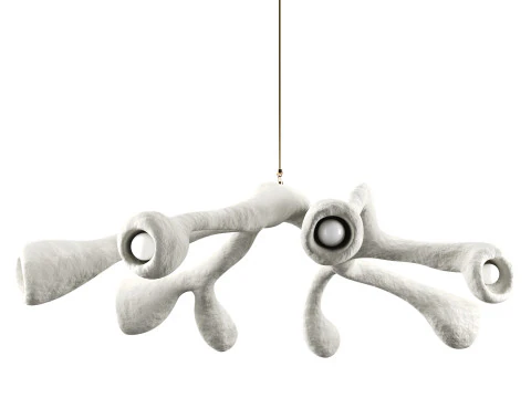 Vruchtbaarheid Vorm verlichte sculptuur 3D Model