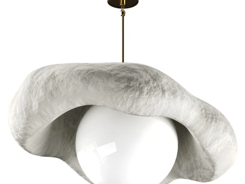 Sculpture lumineuse Langue de Flamant Rose Modèle 3D