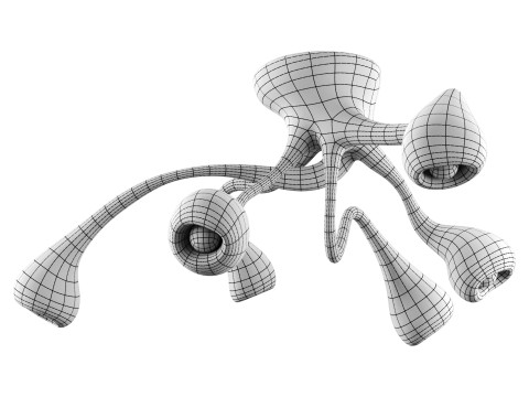 Unique Fertility Form illuminated sculpture 3D 模型