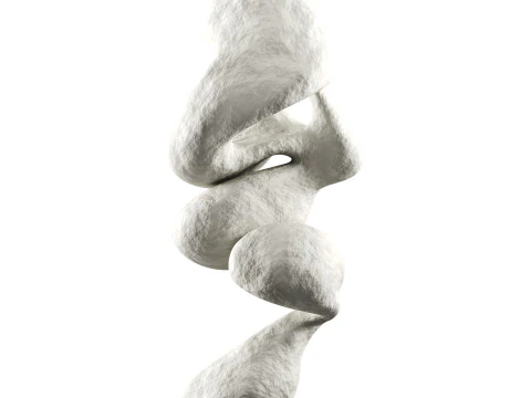 Scultura illuminata senza titolo Modello 3D