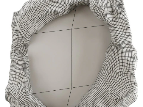 Rock Framed Mirror 3D Model