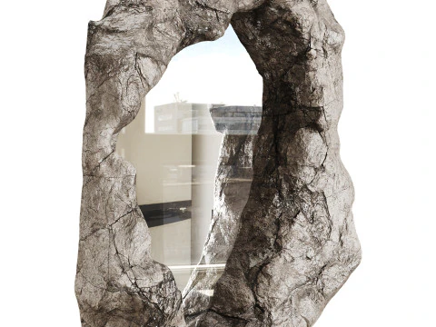 Rock Framed Mirror 3D Model