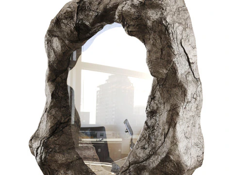 Rock Framed Mirror 3D Model