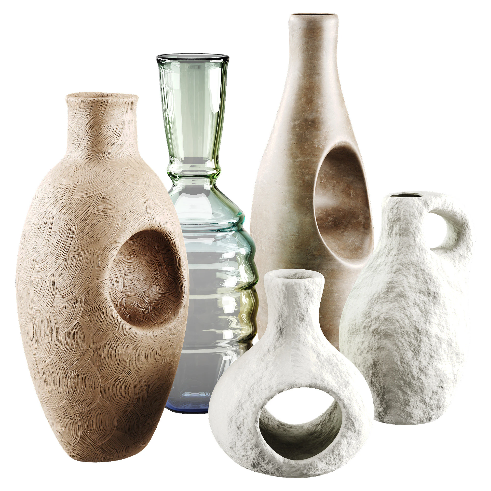 Vase 3D Model .c4d .max .obj .3ds .fbx .stl .blend 