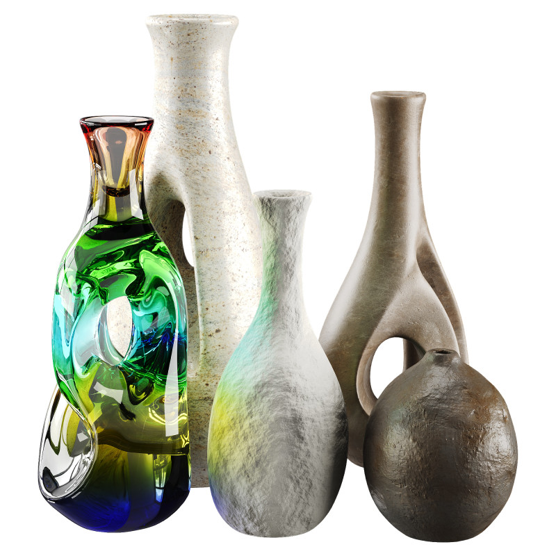 Vase 3D Model .c4d .max .obj .3ds .fbx .stl .blend 