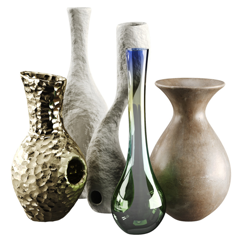 Vase 3D Model .c4d .max .obj .3ds .fbx .stl .blend 