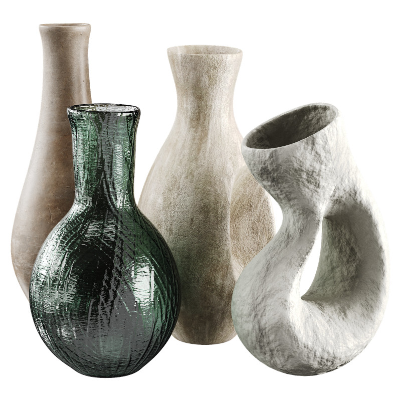 Vase 3D Model .c4d .max .obj .3ds .fbx .stl .blend 