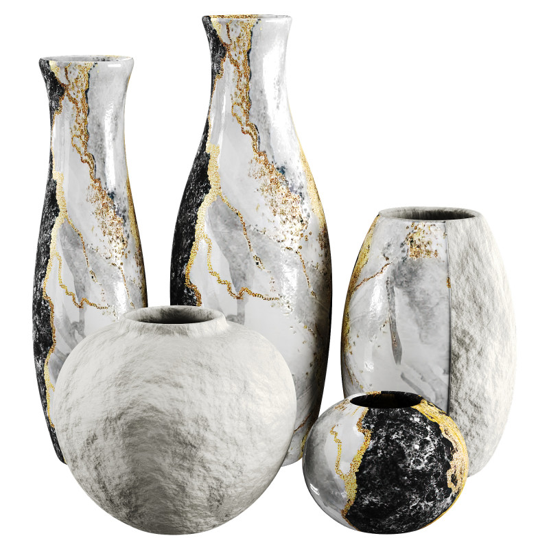 Vase 3D Model .c4d .max .obj .3ds .fbx .stl .blend 