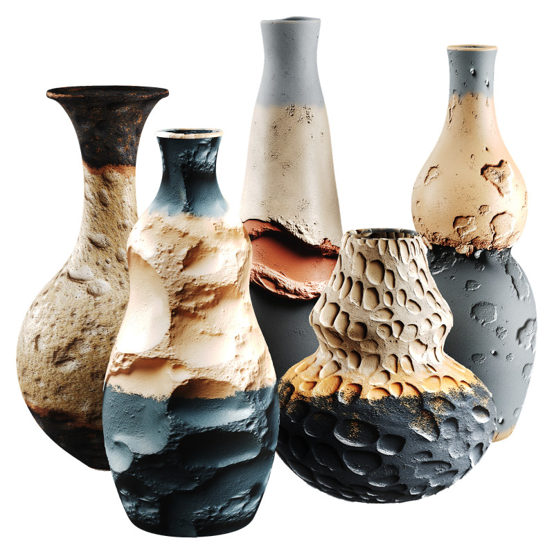 Vase 3D Model .c4d .max .obj .3ds .fbx .stl .blend 