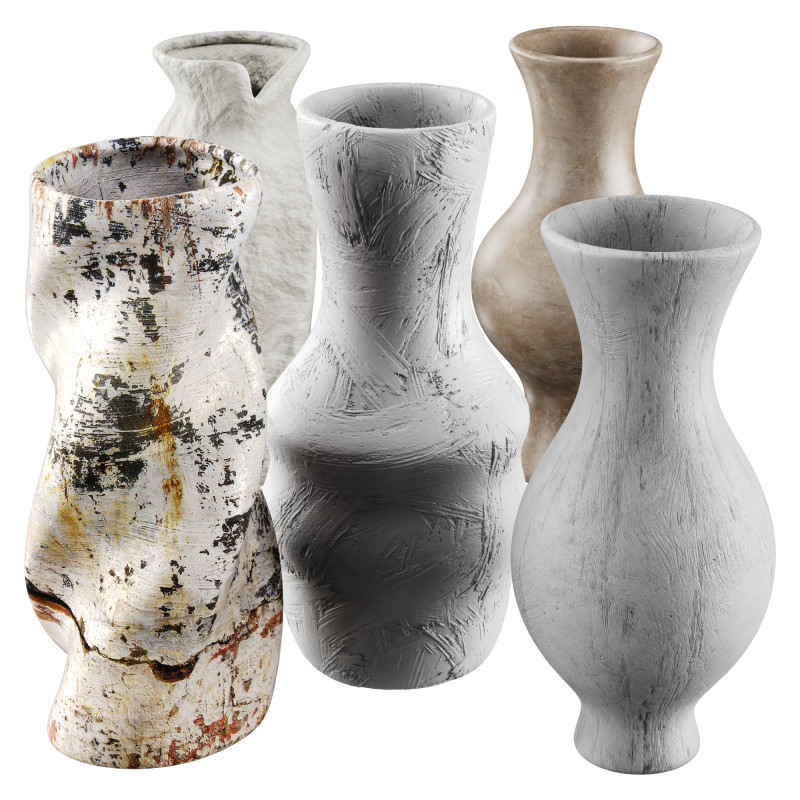 Vase 3D Model .c4d .max .obj .3ds .fbx .stl .blend 