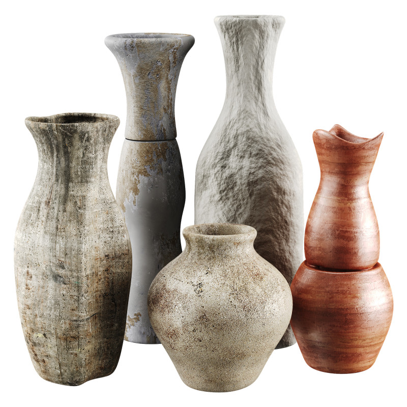 Vase 3D Model .c4d .max .obj .3ds .fbx .stl .blend