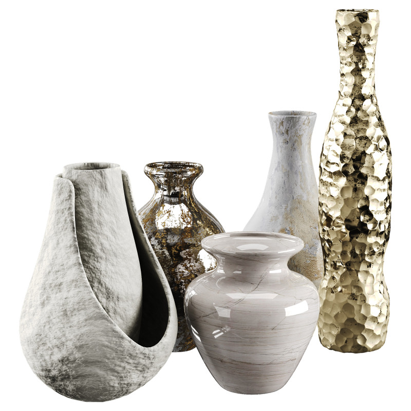 Vase 3D Model .c4d .max .obj .3ds .fbx .stl .blend 